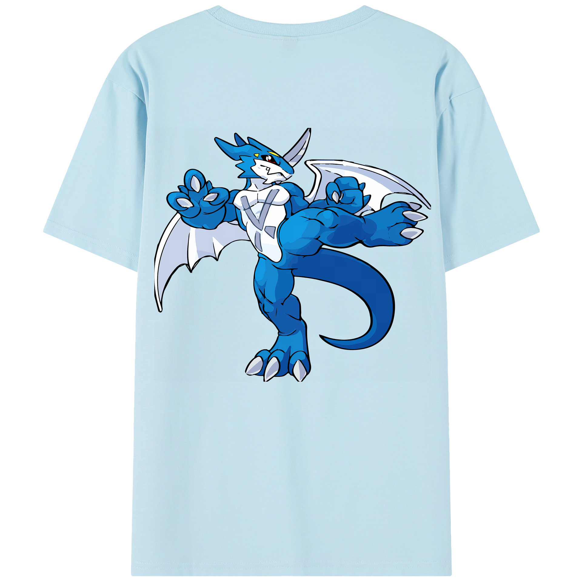 （画像用） Digimon デジタルモンスター/デジモン 綿100％半袖Tシャツ（背面プリント）